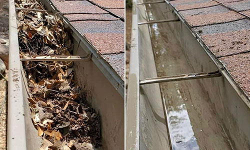 gutter cleaning in Highland, IL